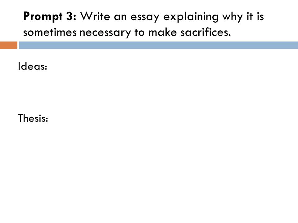 How to write an essay explaining